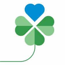 Logo de la Fondation Marcel Bleustein-Blanchet pour la Vocation représentant un trèfle à quatre feuilles dont une pétale est un cœur bleu.